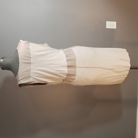 Floral dress.  No label.  Guessing size 7 rose brown - Picture 9 of 11